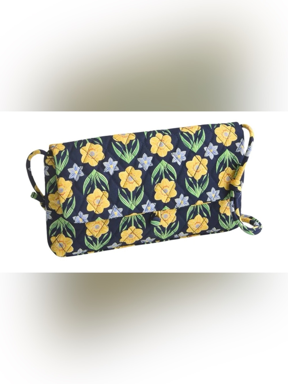 Vera Bradley Andover Shoulder Bag - Daffodils In Premium Cotton NWT